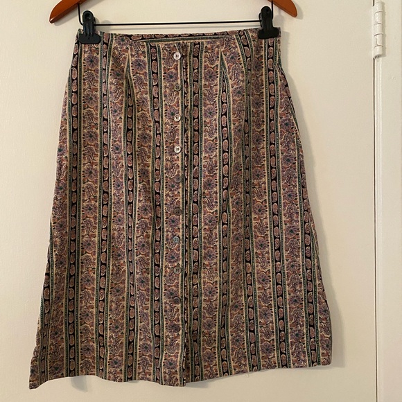 Vintage skirt and top set. Small size, flower pattern - Picture 2 of 9
